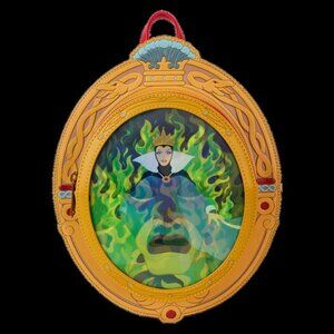 Loungefly Snow White Evil Queen Magic Mirror Lenticular Mini Backpack NWT​​